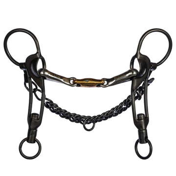Black cheek shank bit – medium – square