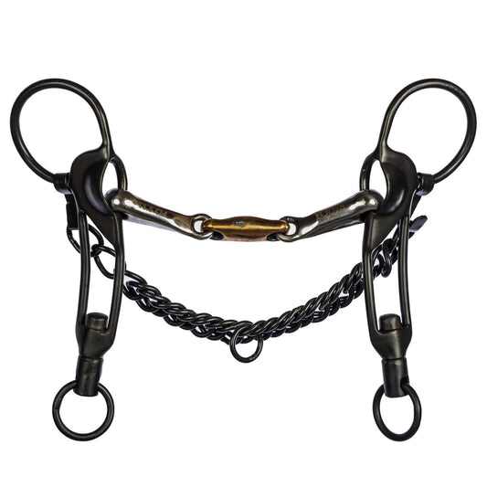 Black cheek shank bit – medium – square