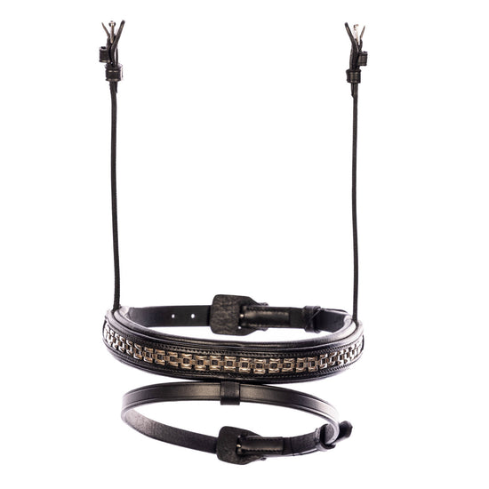 EQ34108-SI Combined Noseband with Silver Chain 20230327-R5AH2858-Edit