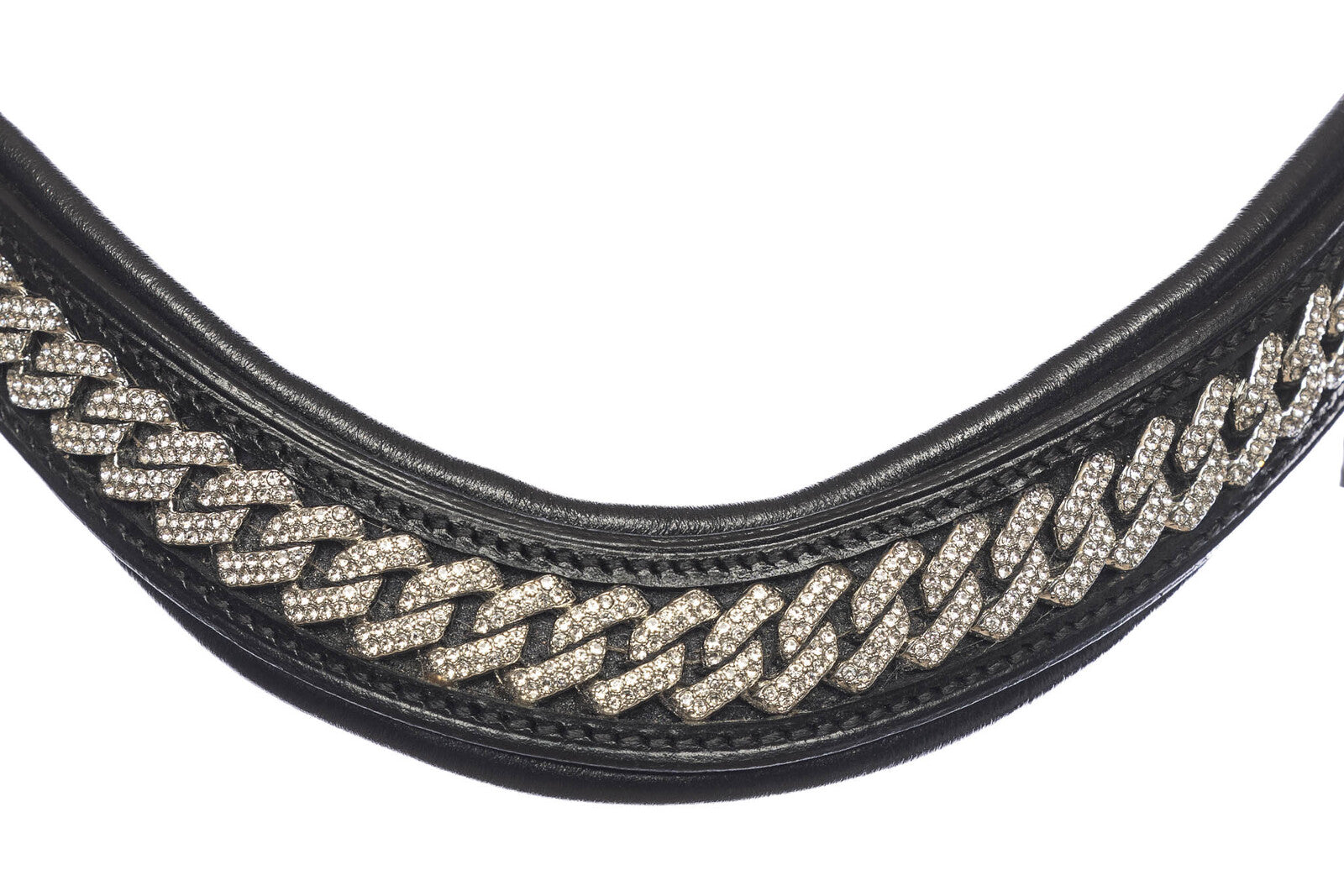 EQ20020-SI 2 Crystal Curb Bridle – Regular