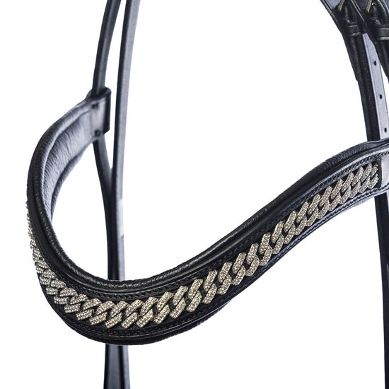 EQ290051-SI 2 Crystal Curb Bridle