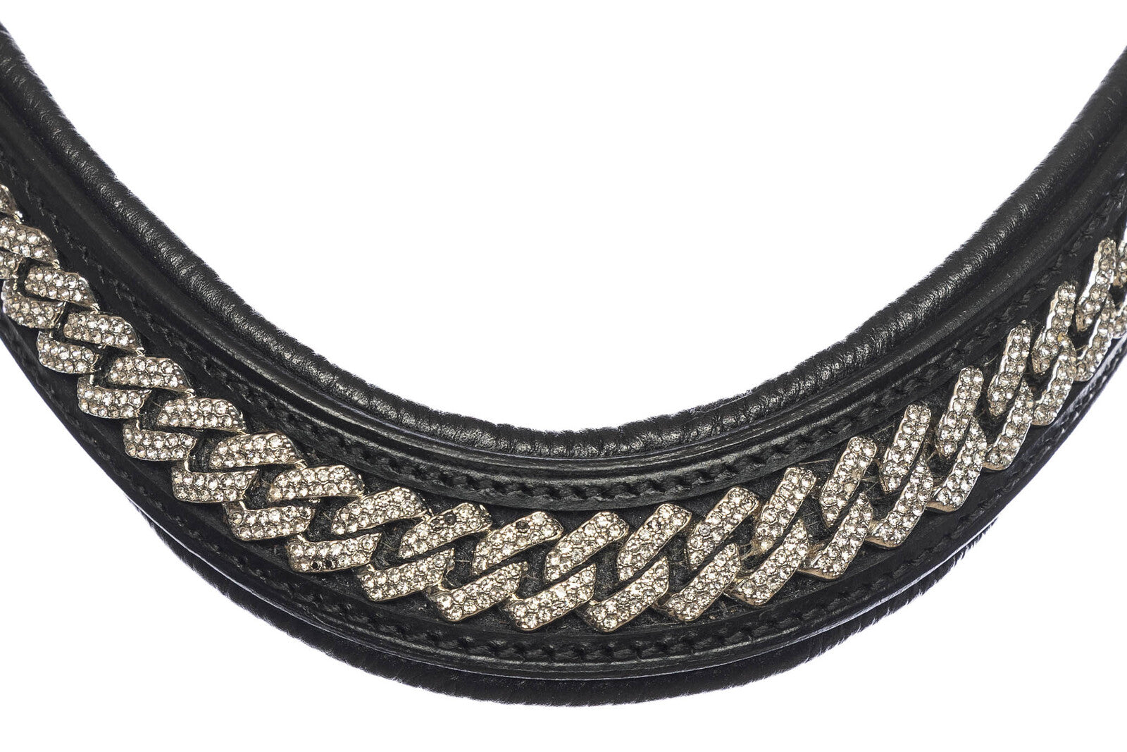EQ290051-SI 3 Crystal Curb Bridle