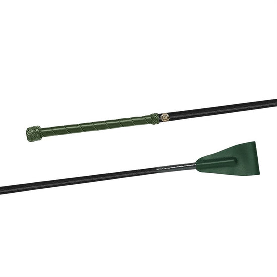 Ridepisk nylon, lærgrep