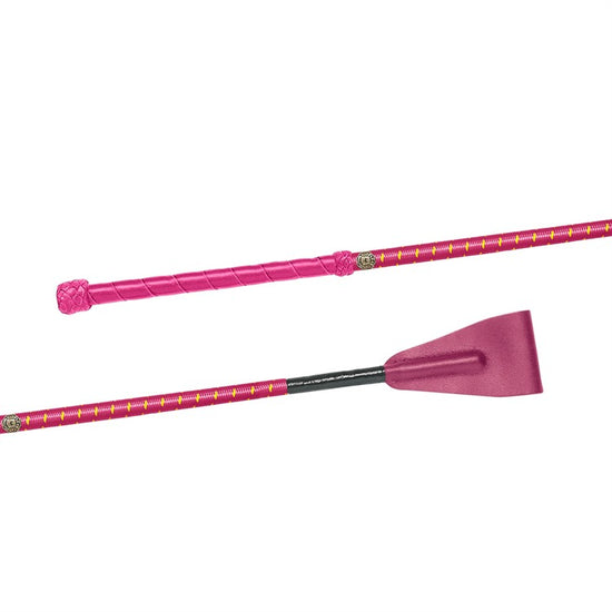 Ridepisk nylon, lærgrep