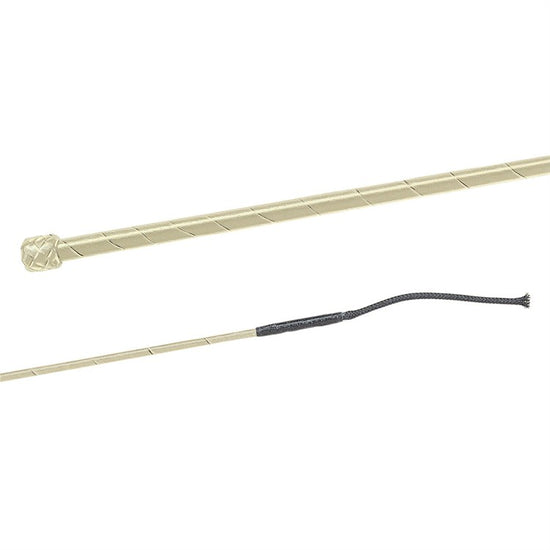 Dressurspø med lærbånd Antique gold
