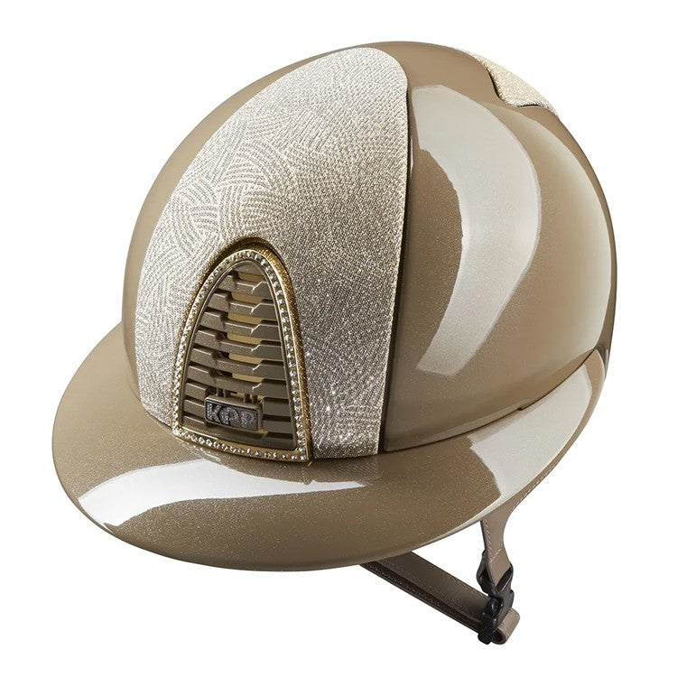Cromo 2.0 Diamond taupe Polo peak hjälm