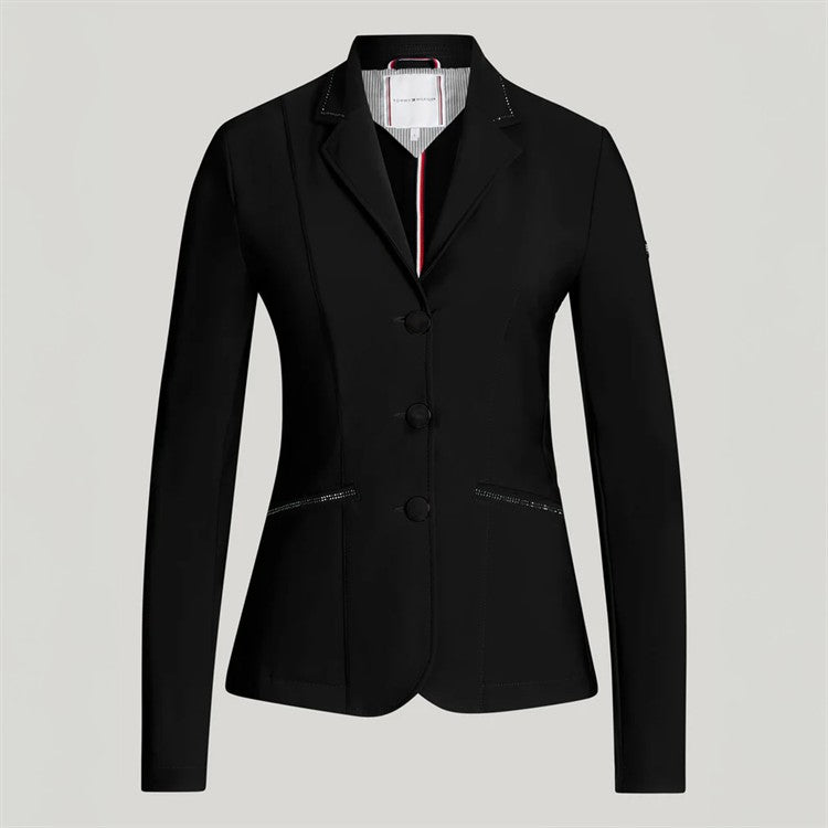 Costa Woman Rhinestone Show Jacket 003 Black Medium
