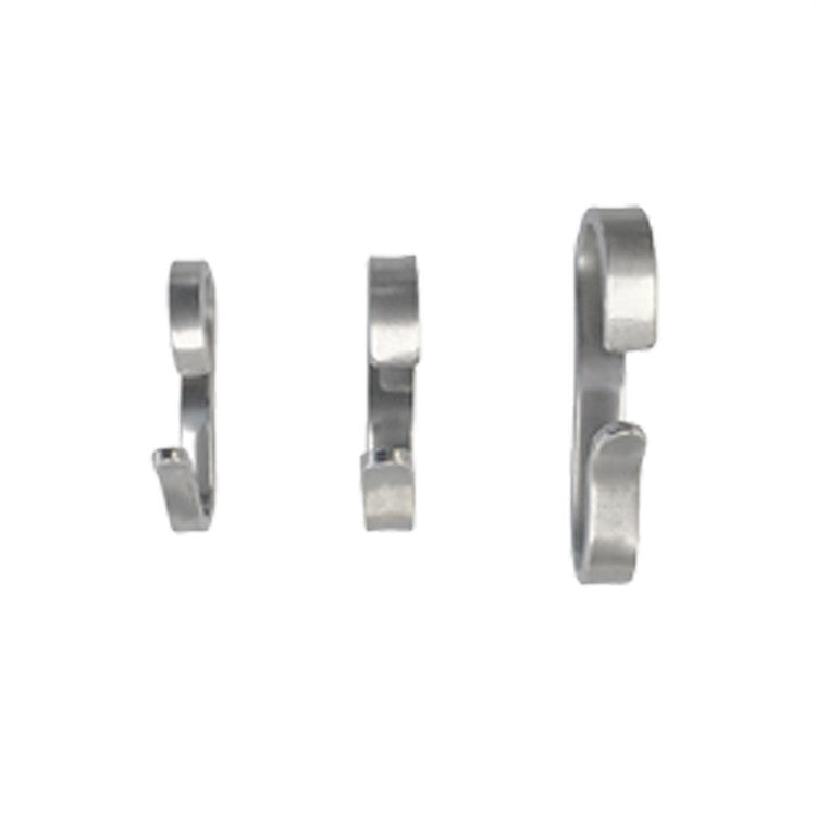 Curb chain hooks