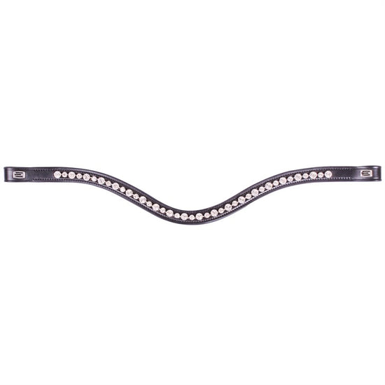 Pannband dressyr Vit kristall, silver E