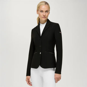 Costa Woman Rhinestone Show Jacket 003 Black Medium