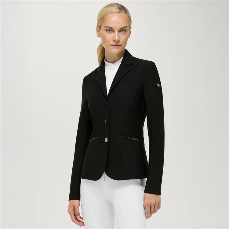 Costa Woman Rhinestone Show Jacket 003 Black Large
