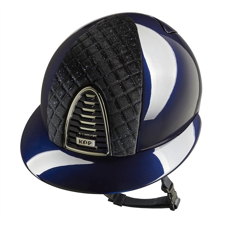 Cromo 2.0 Milano Velvet Polish Polo peak hjälm Blue