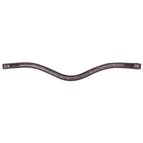 Pannband dressyr gun metal klinker, silver E Brun X-Full