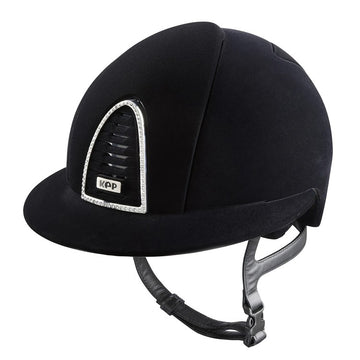 Cromo 2.0 Velvet, frame Swarovski Polo peak hjälm Black