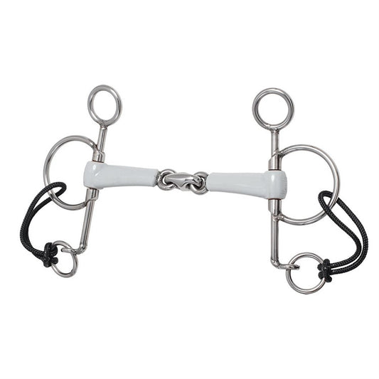 Pelham w hooks, Double jointed, short shank