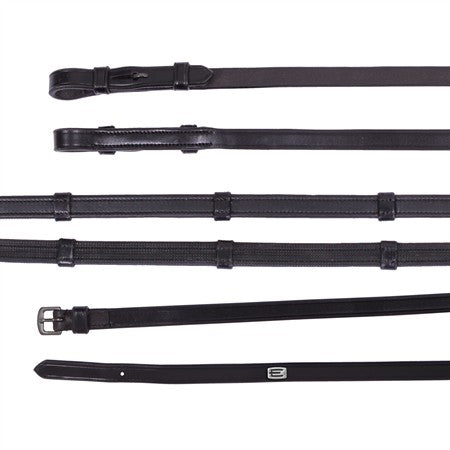 Huntertygel dressyr med stoppar, silver E