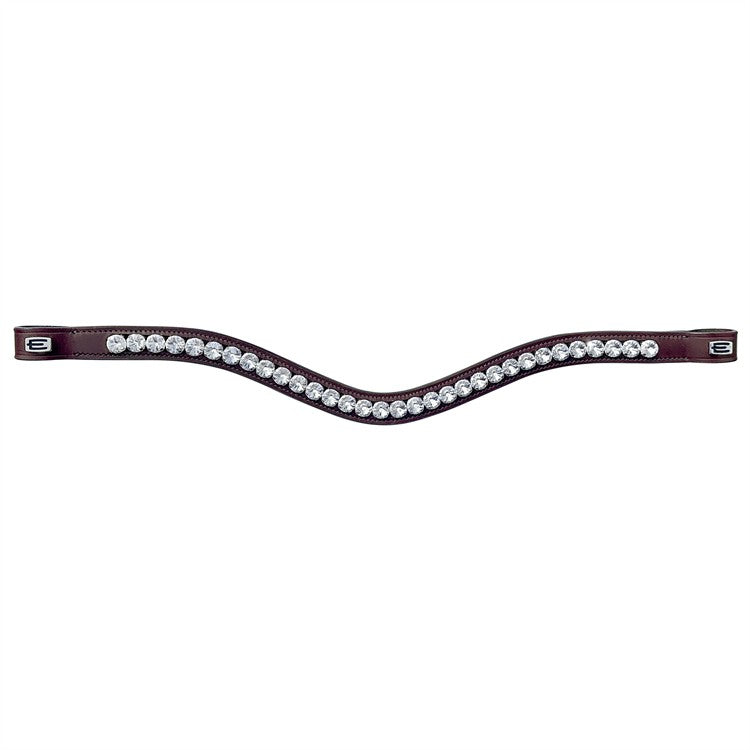 Pannband Vit kristall silver E