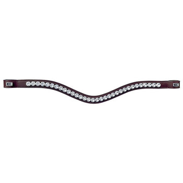 Pannband Vit kristall silver E