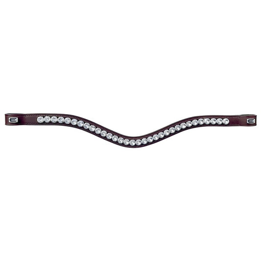 Pannband Vit kristall silver E